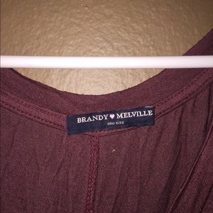 Long Short Sleeve Maroon Shirt